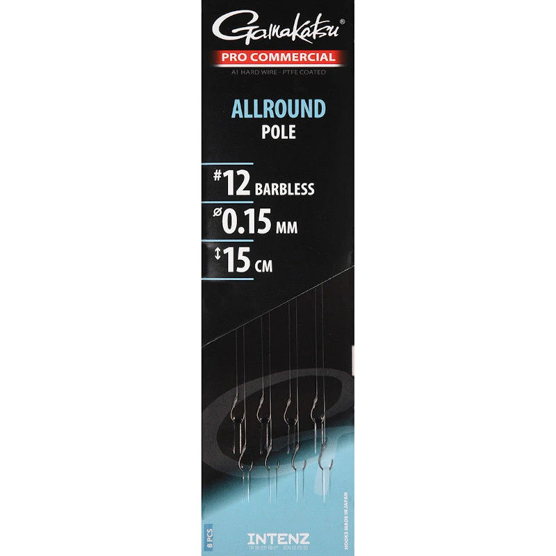 Gamakatsu Pro Commercial All Round Pole Barbless Ready Rigs 15cm